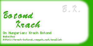 botond krach business card